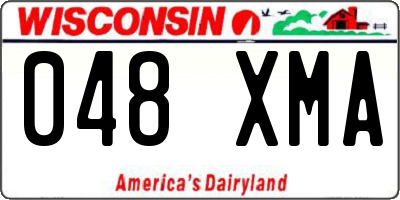 WI license plate 048XMA