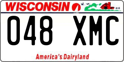 WI license plate 048XMC