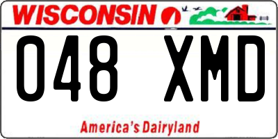 WI license plate 048XMD