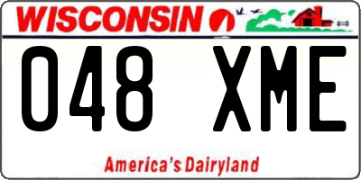 WI license plate 048XME