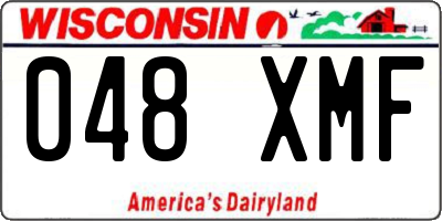 WI license plate 048XMF