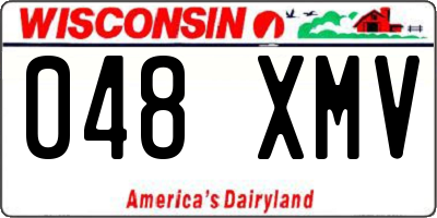 WI license plate 048XMV