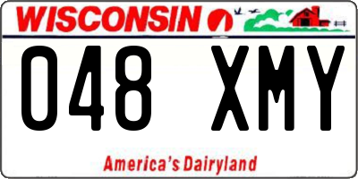 WI license plate 048XMY