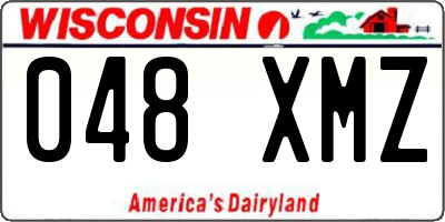 WI license plate 048XMZ