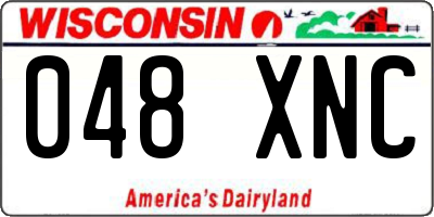 WI license plate 048XNC