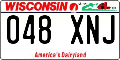 WI license plate 048XNJ
