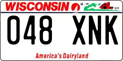 WI license plate 048XNK