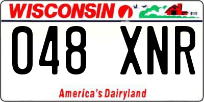 WI license plate 048XNR