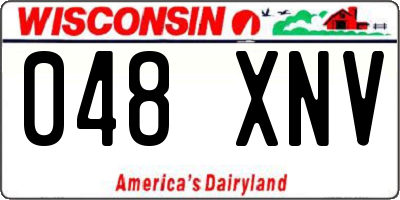 WI license plate 048XNV