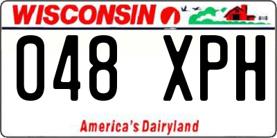 WI license plate 048XPH