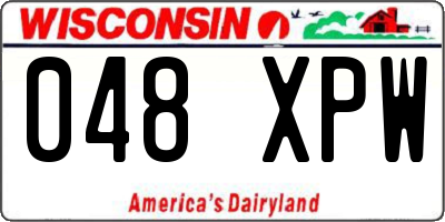 WI license plate 048XPW