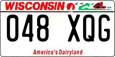 WI license plate 048XQG