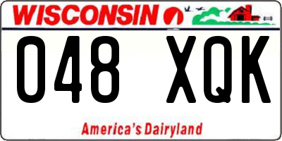 WI license plate 048XQK