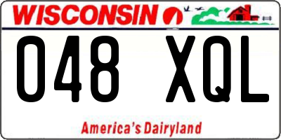 WI license plate 048XQL