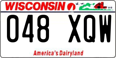 WI license plate 048XQW