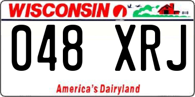 WI license plate 048XRJ