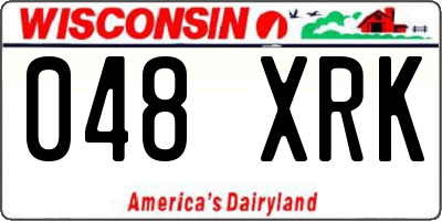 WI license plate 048XRK