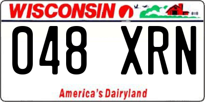 WI license plate 048XRN