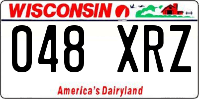 WI license plate 048XRZ