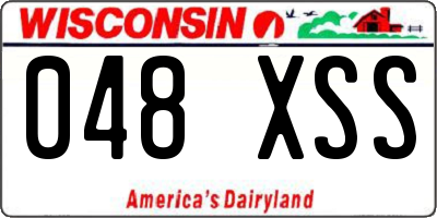 WI license plate 048XSS