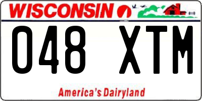 WI license plate 048XTM