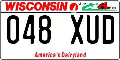WI license plate 048XUD