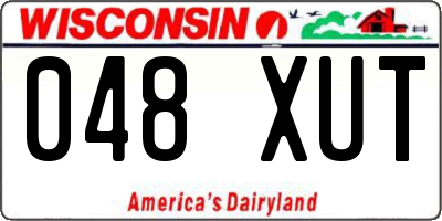WI license plate 048XUT