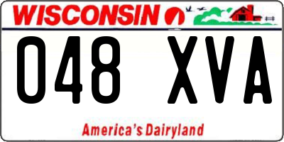 WI license plate 048XVA