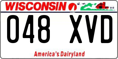WI license plate 048XVD