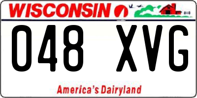 WI license plate 048XVG