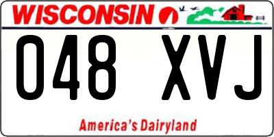 WI license plate 048XVJ
