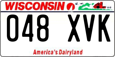 WI license plate 048XVK