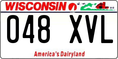 WI license plate 048XVL