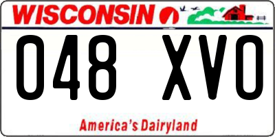 WI license plate 048XVO