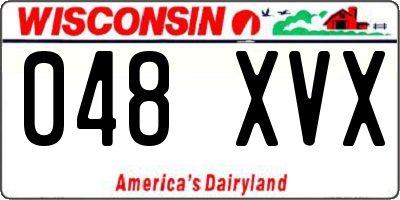 WI license plate 048XVX