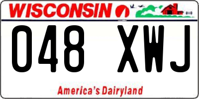 WI license plate 048XWJ