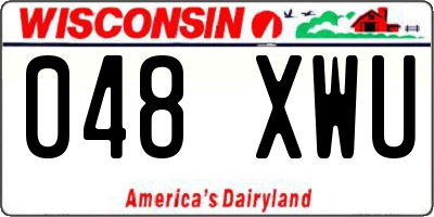 WI license plate 048XWU