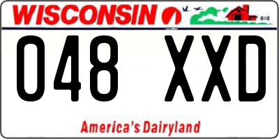 WI license plate 048XXD