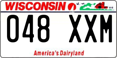WI license plate 048XXM