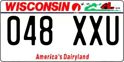 WI license plate 048XXU