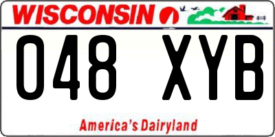 WI license plate 048XYB