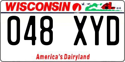 WI license plate 048XYD