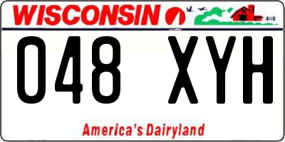 WI license plate 048XYH