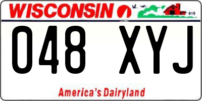 WI license plate 048XYJ