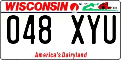 WI license plate 048XYU