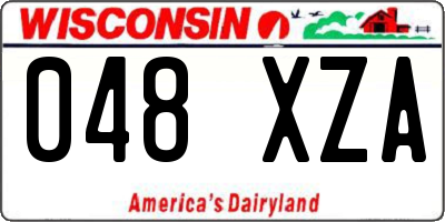 WI license plate 048XZA