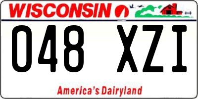 WI license plate 048XZI