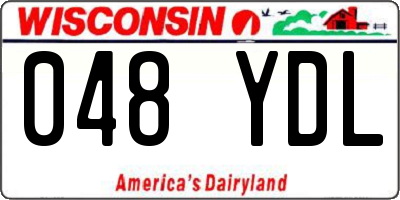 WI license plate 048YDL