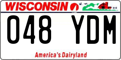 WI license plate 048YDM