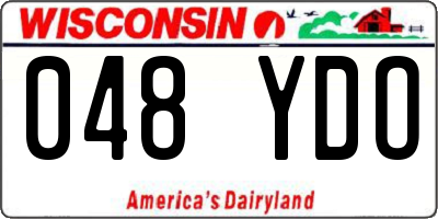 WI license plate 048YDO
